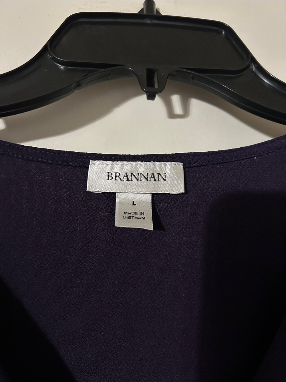 Brannan Deep Plum V-Neck Ruched Blouse - Picture 2 of 4